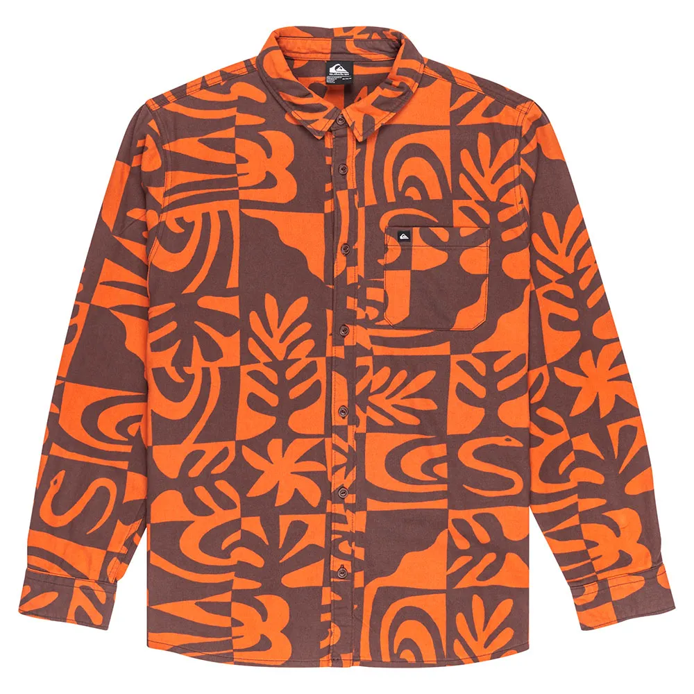 

Рубашка Quiksilver Motherfly Printed, оранжевый