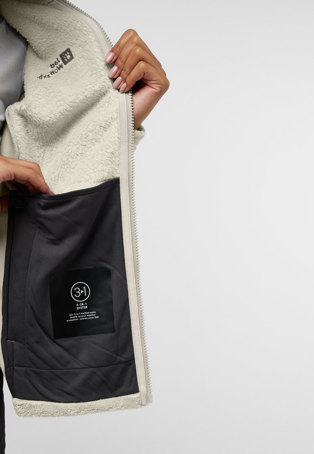 

Флисовая куртка ROTWAND FZ W Jack Wolfskin, серый