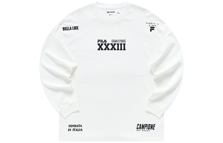 

FILA FUSION Футболка с рукавом реглан мужская белая, Белый, FILA FUSION Футболка с рукавом реглан мужская белая