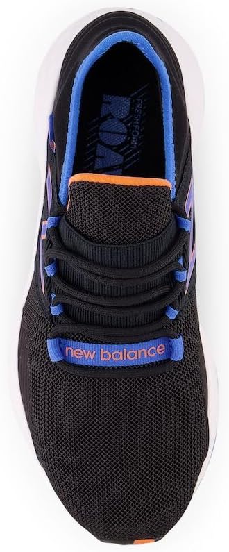Кроссовки New Balance Kids Fresh Foam Roav V1 на шнуровке, черный/синий — фото 4