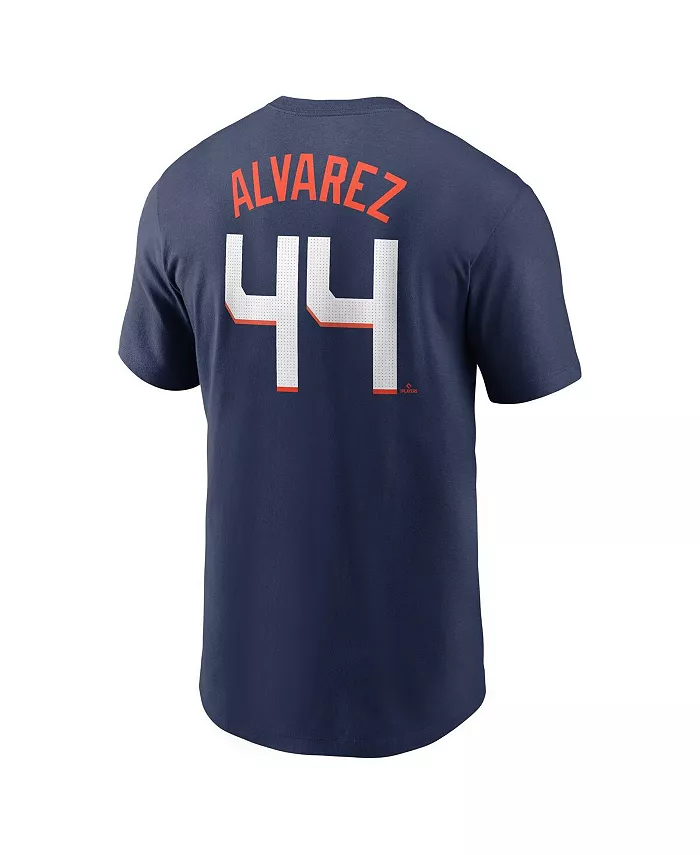 Мужская футболка Yordan Alvarez Houston Astros City Connect 2025 с именем и номером, цвет Navy Nike — фото 3
