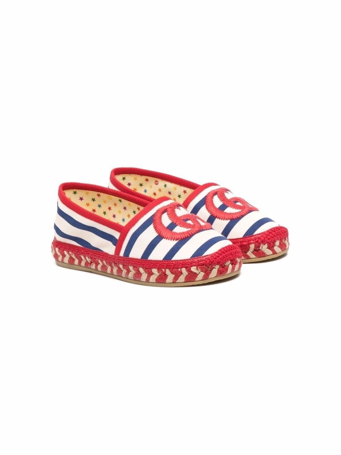 

Gucci Kids эспадрильи с логотипом, белый