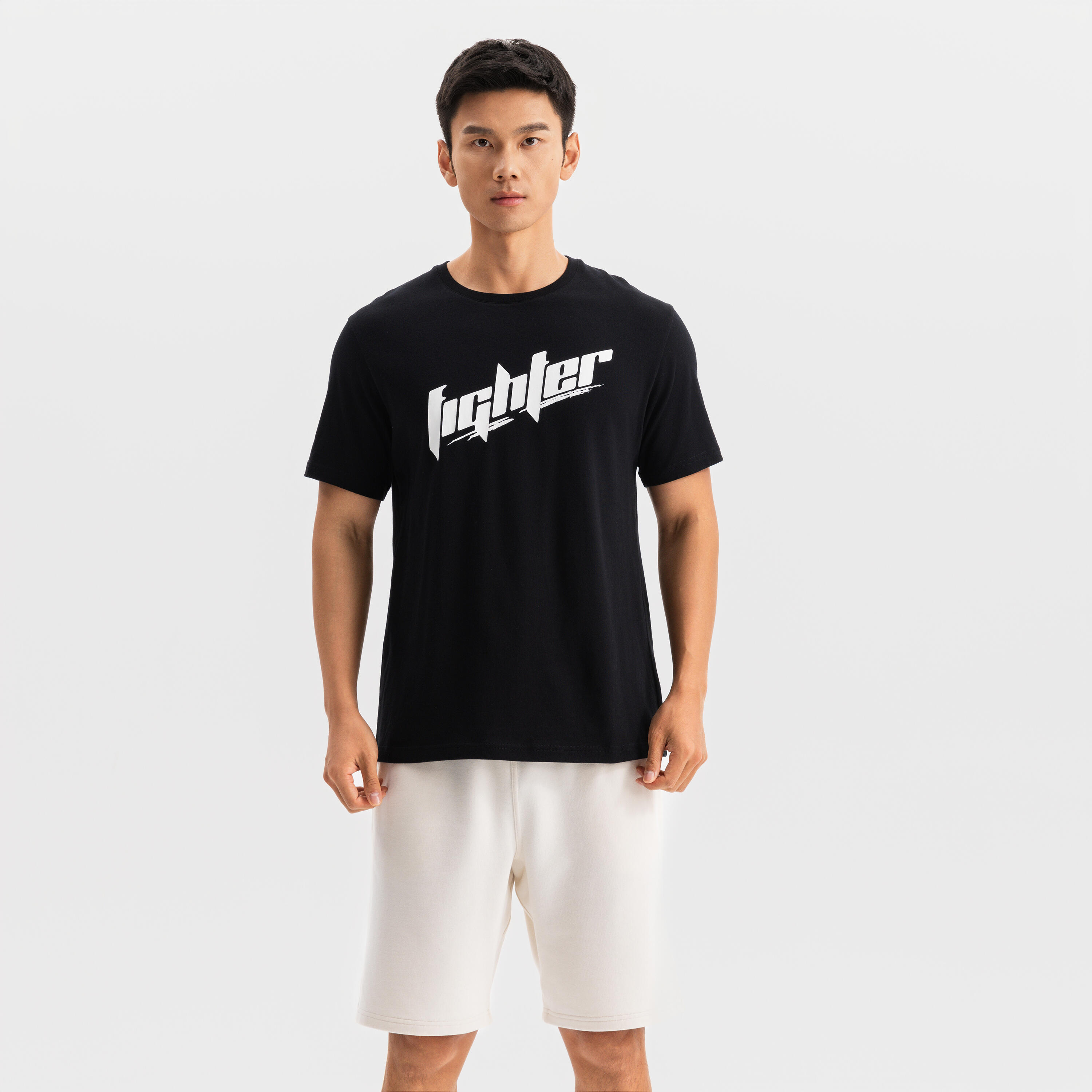 

Мужская базовая футболка для фитнеса Domyos