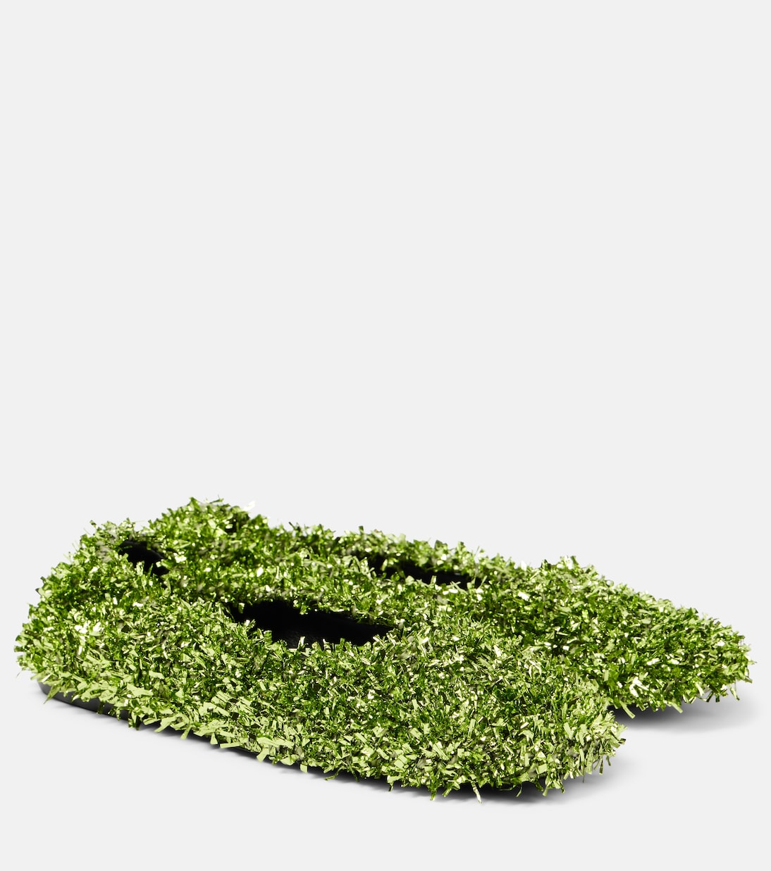 Балетки с блестками в виде перчаток Dries Van Noten, зеленый