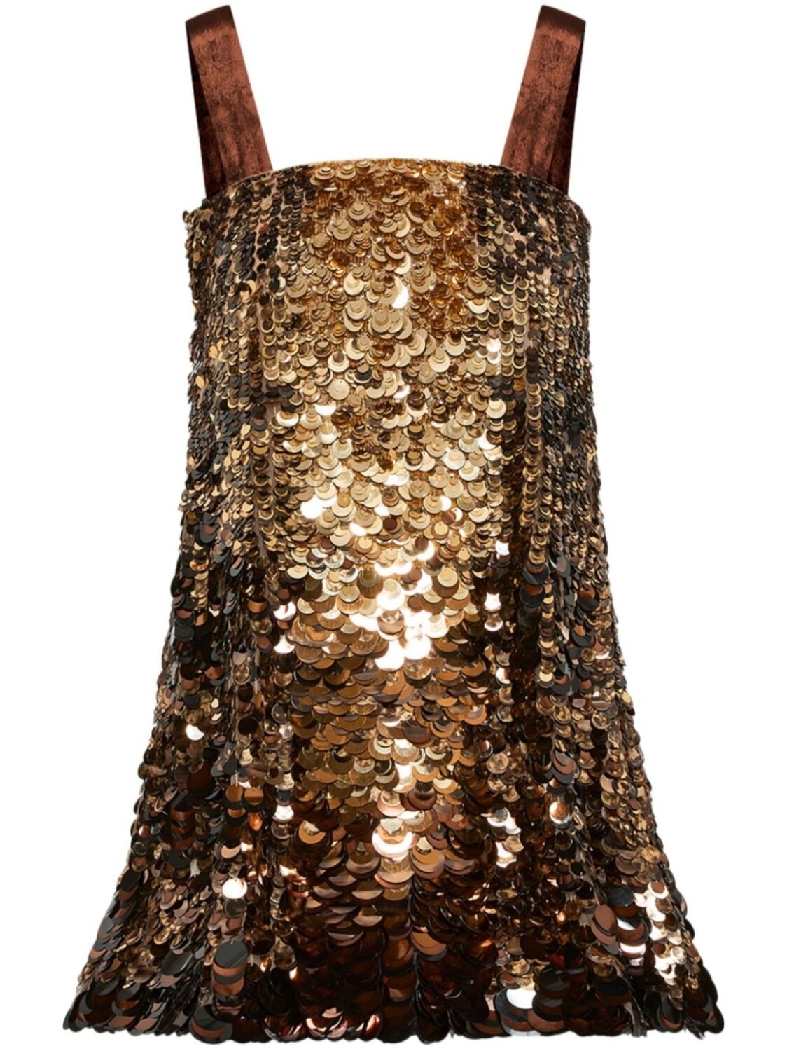 

Коктейльное платье Ombre Paillette Oscar de la Renta, золотой