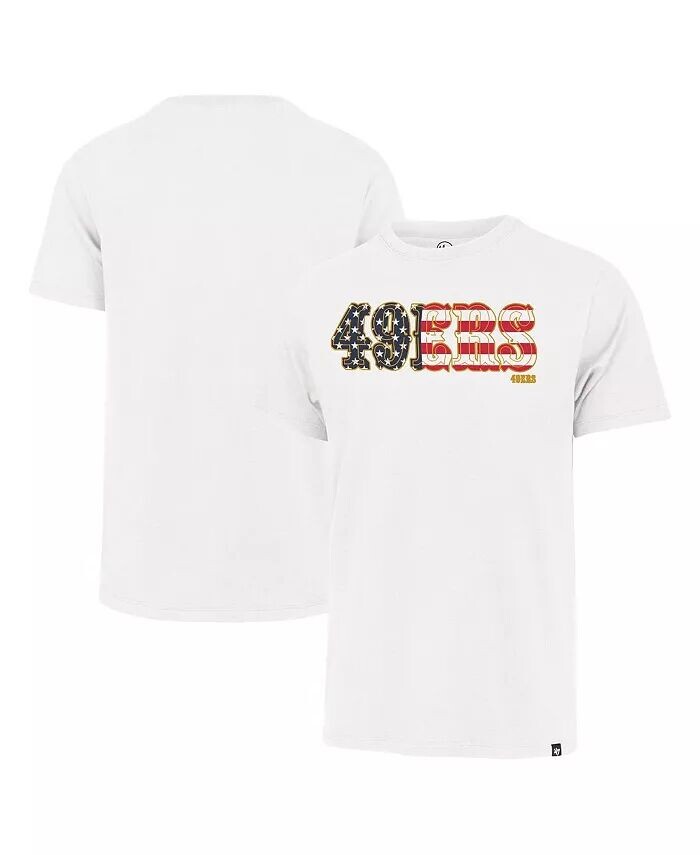 

Мужская белая футболка San Francisco 49ers Flag Script Franklin '47 Brand