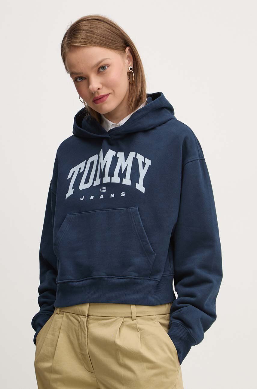 

Хлопковая толстовка Tommy Jeans, темно-синий