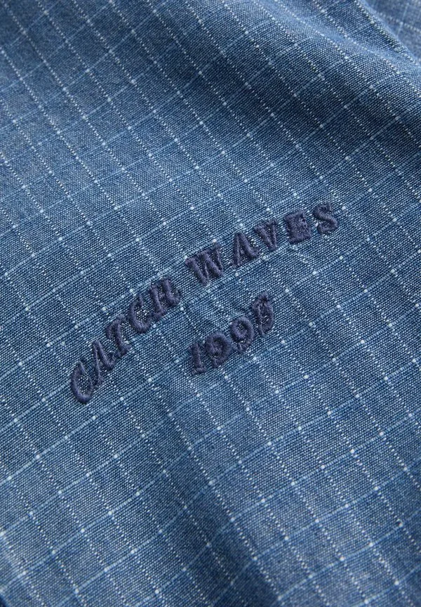 Джинсовая куртка из рипстопа Marks & Spencer, Med Blue Denim — фото 3