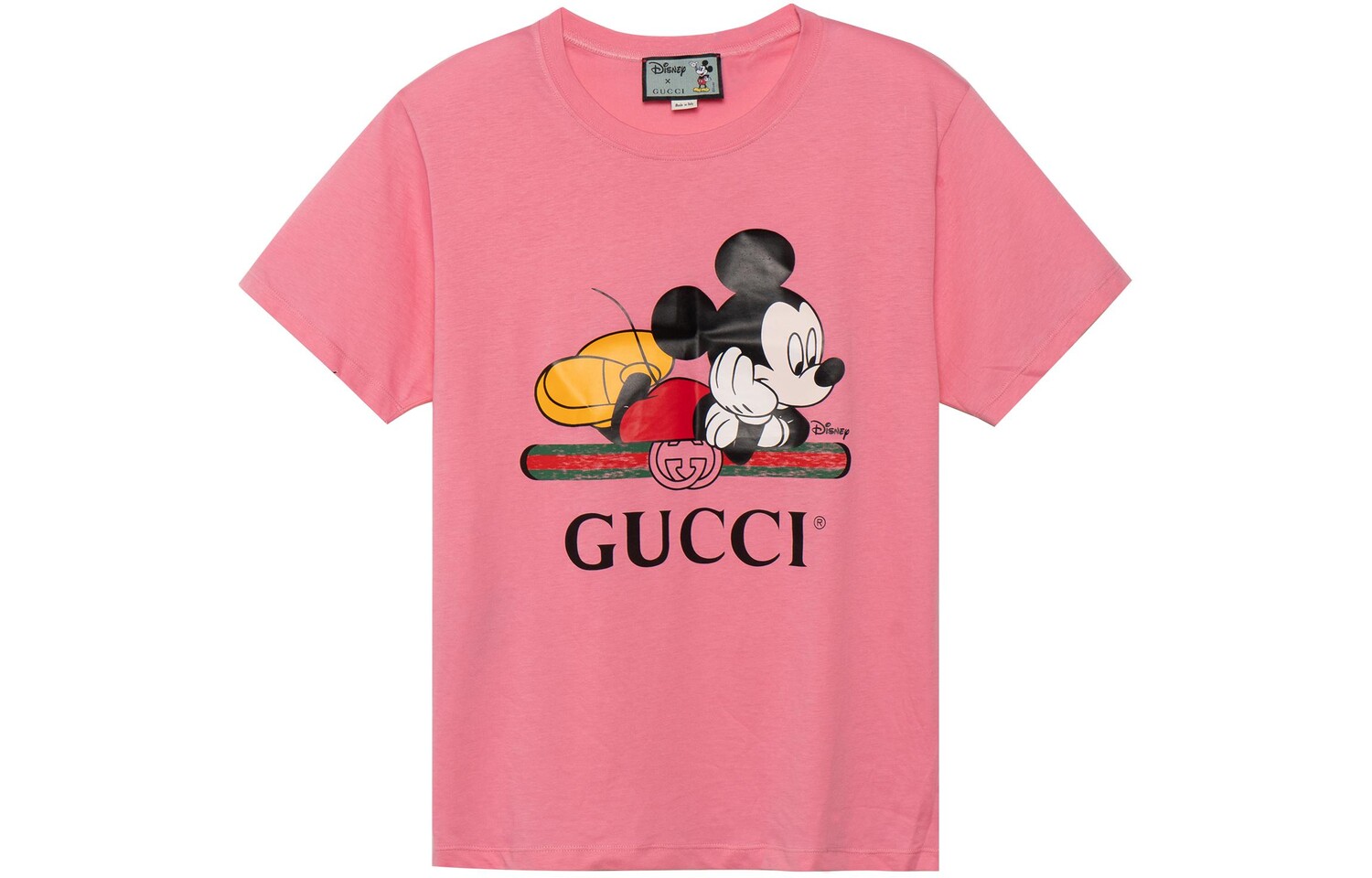Футболка Gucci Женская, 100% хлопок, розовый
