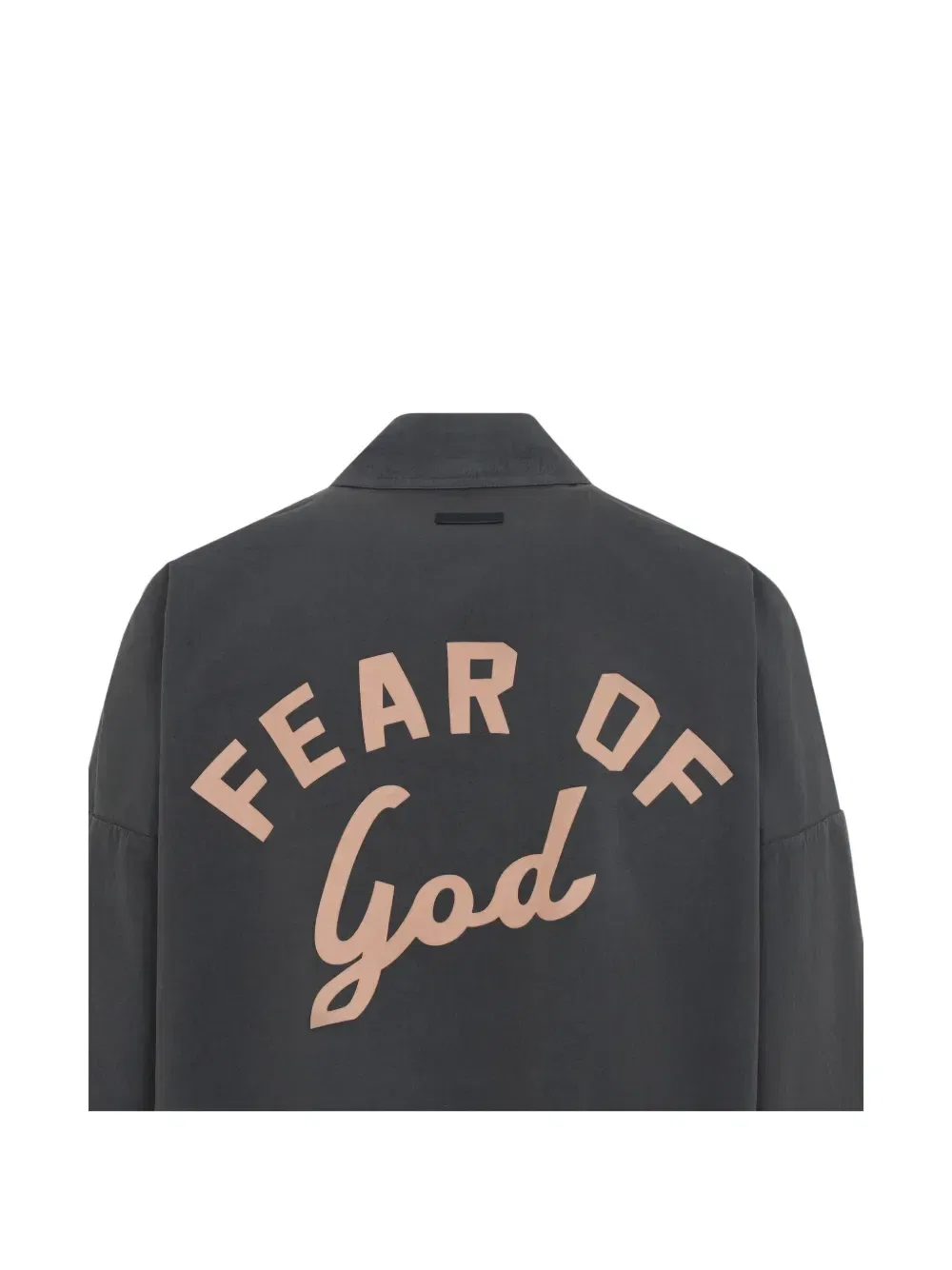 Демисезонная куртка с логотипом и эластичным подолом Fear Of God, серый — фото 3