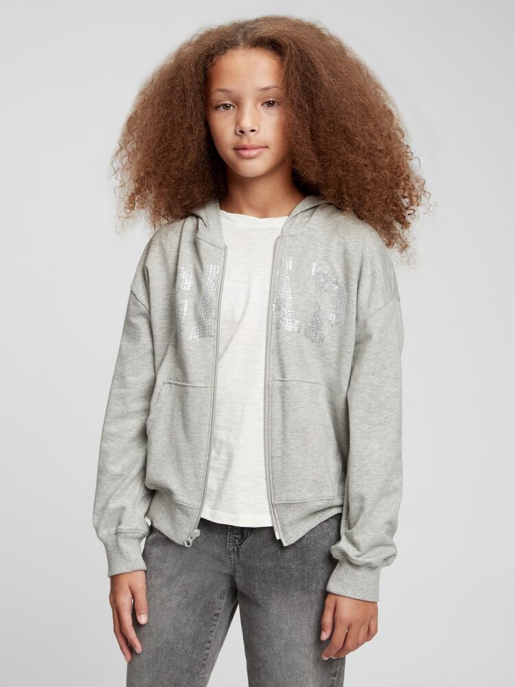 

Детская толстовка с логотипом Gap, серый