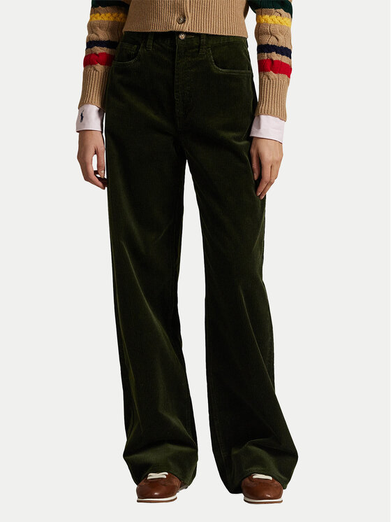 

Брюки wide leg 211A87463001 Polo Ralph Lauren, зеленый