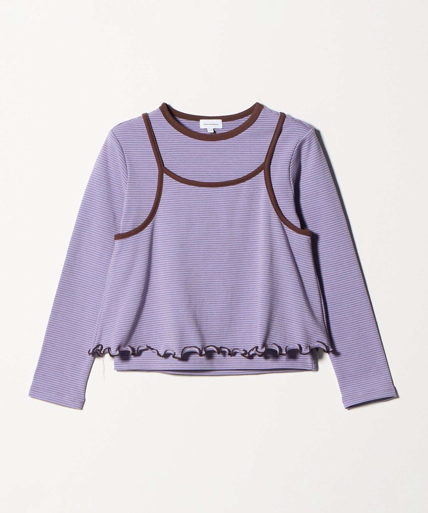 Полосатая футболка + комплект из майки и топа / Детский размер 140-160 см UNITED ARROWS green label relaxing, PURPLE