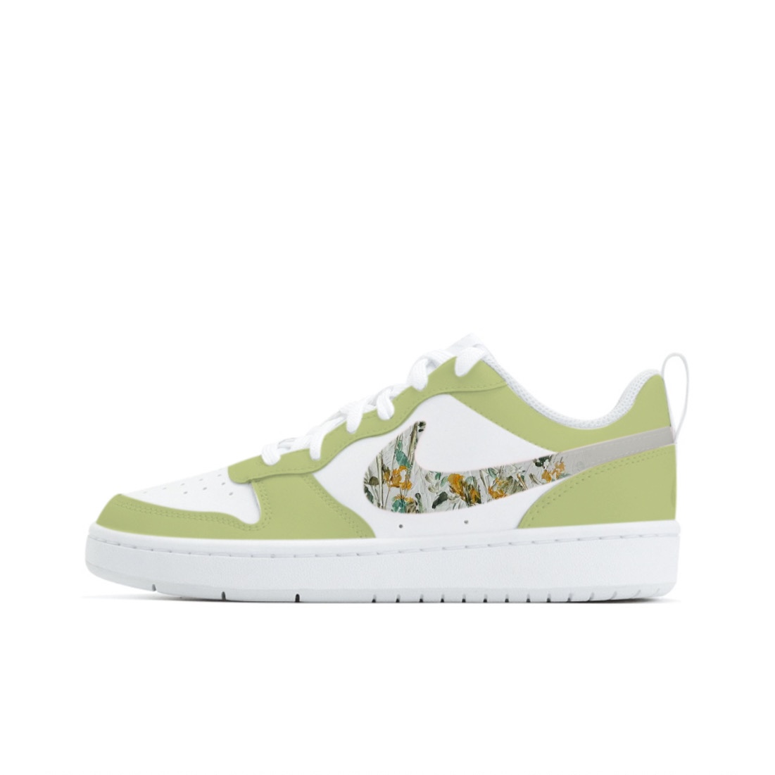 

Кроссовки Nike Court Borough 2 Skateboarding Shoes Women's Low-top White/green/gray, белый/зеленый