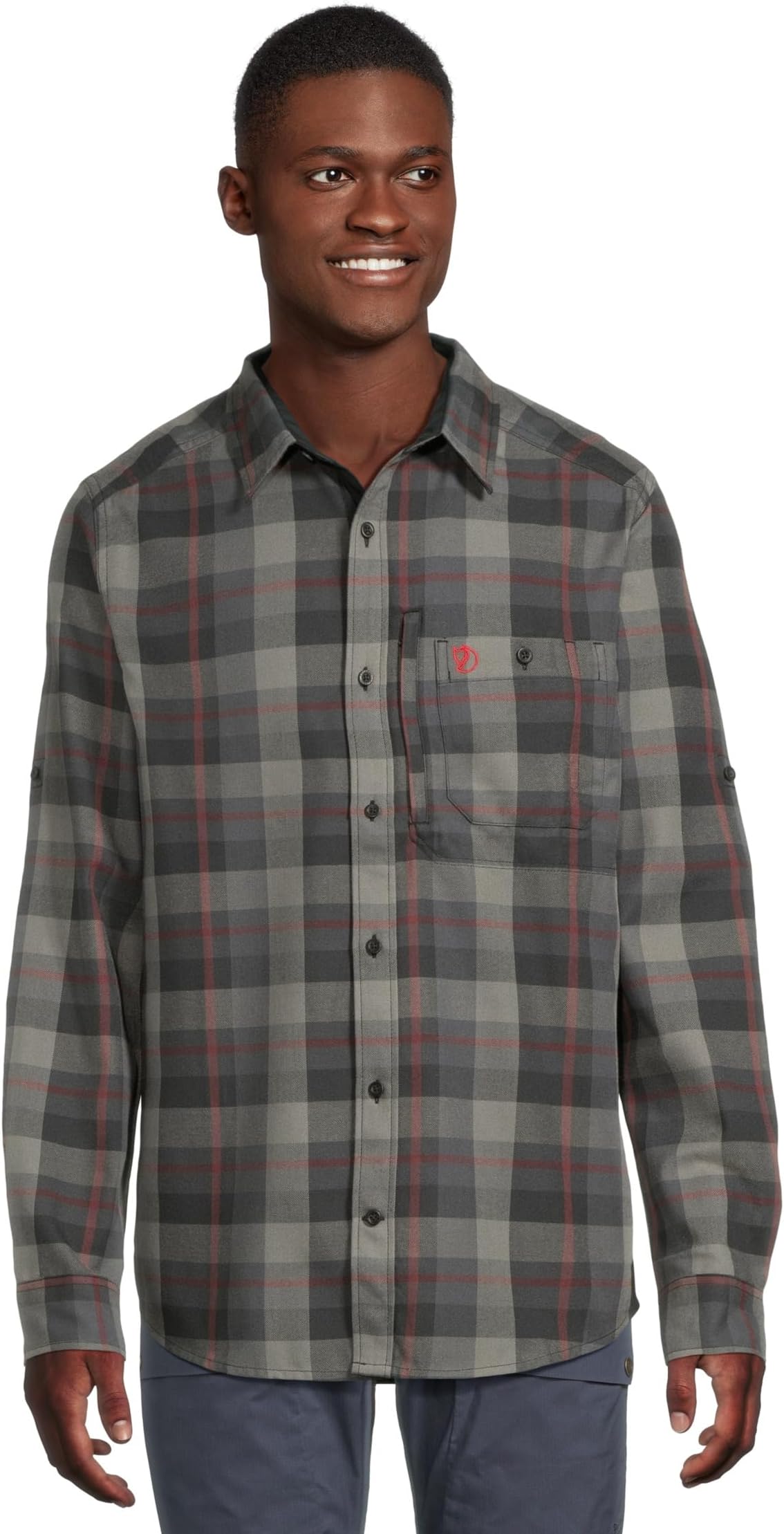 

Мужская рубашка Fjallglim Fjällräven, Black/Grey