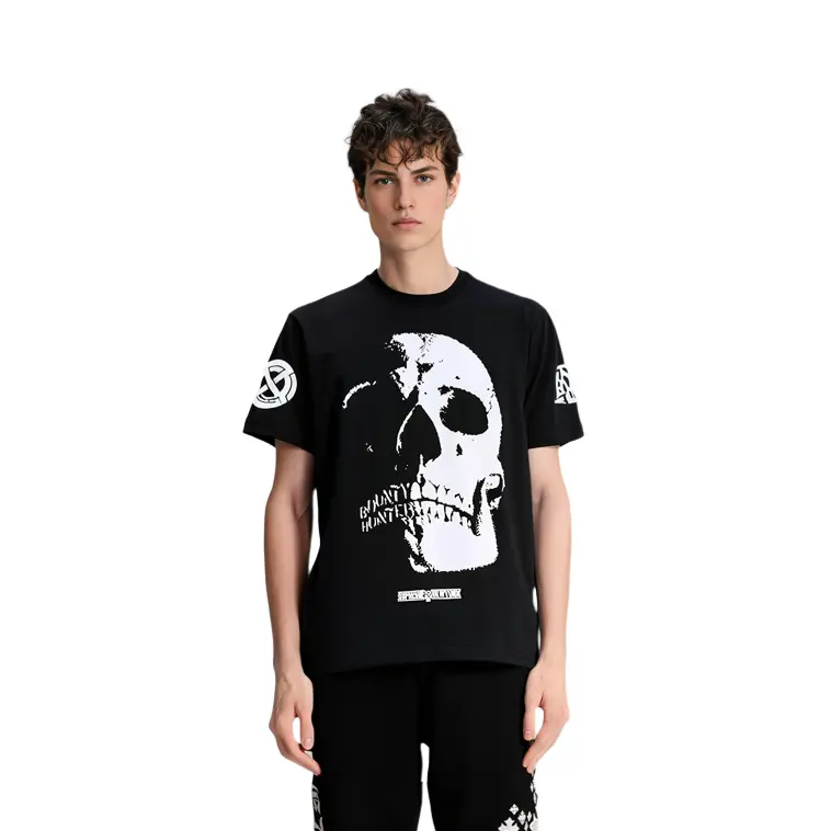 Футболка Supreme Bounty Hunter Skulls, черный — фото 4