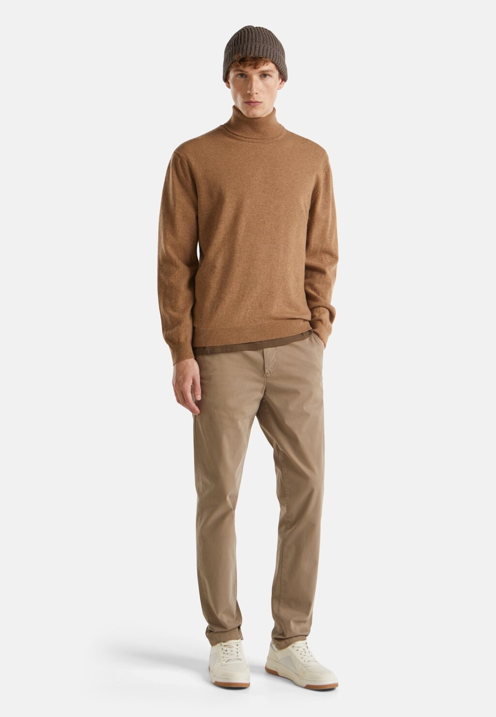 

Джемпер PURE REGULAR FIT United Colors of Benetton, коричневый