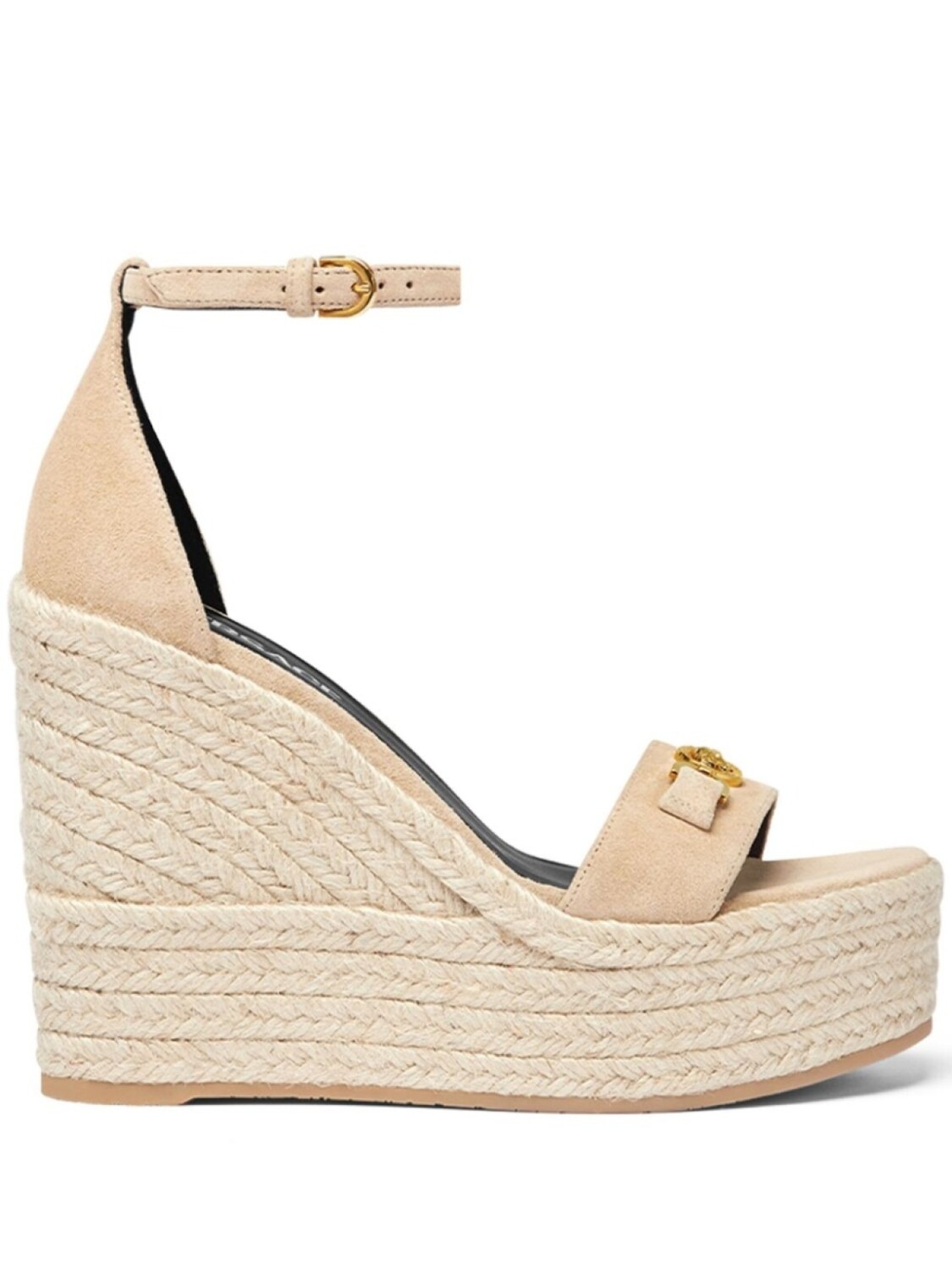 Versace эспадрильи Medusa '95 на платформе 120 мм, нейтральный цвет
