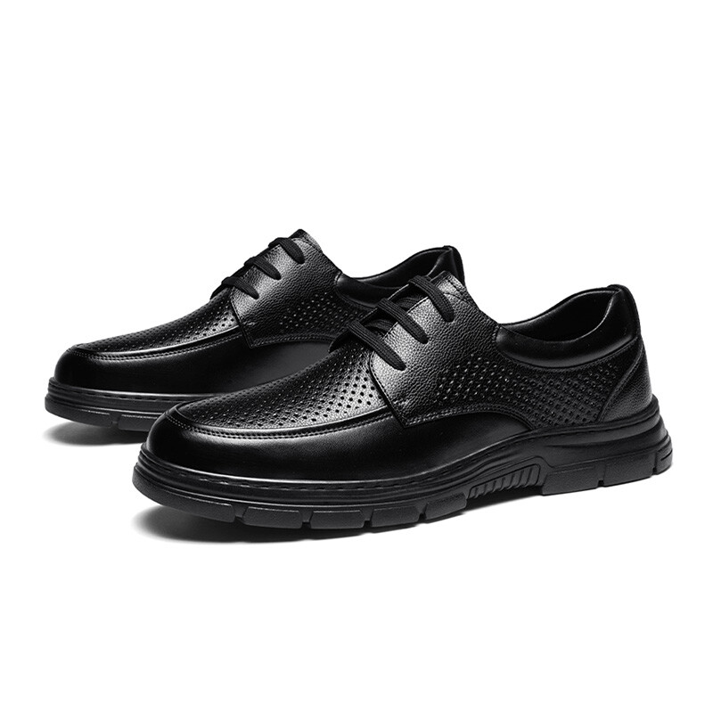 Туфли G.N.SHIJIA Men's Casual Shoes Men Low-Top, черный — фото 3