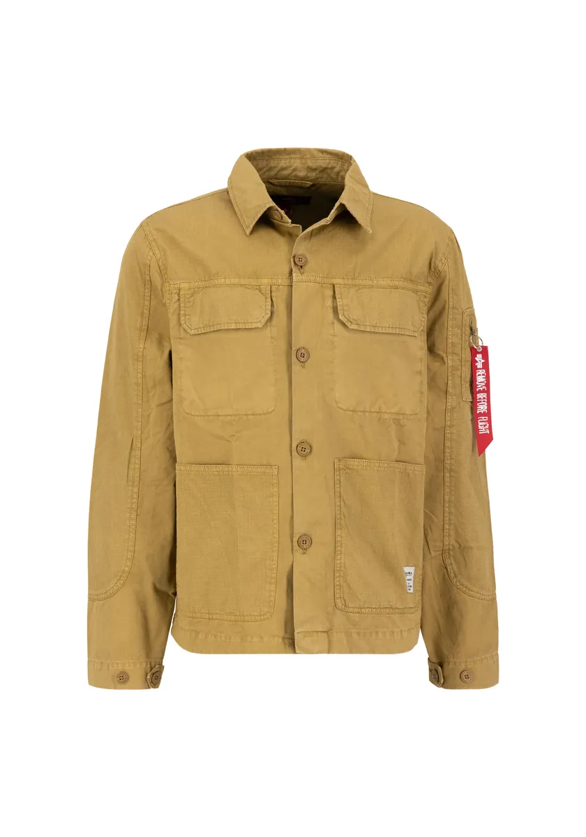 

Куртка-рубашка Alpha Industries " Alpha Industries Мужчины - Верхняя рубашка Color Block Overshirt ", хаки