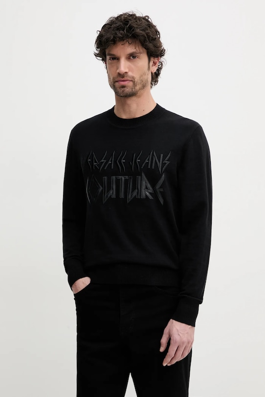 

Свитер с добавлением кашемира Versace Jeans Couture, черный