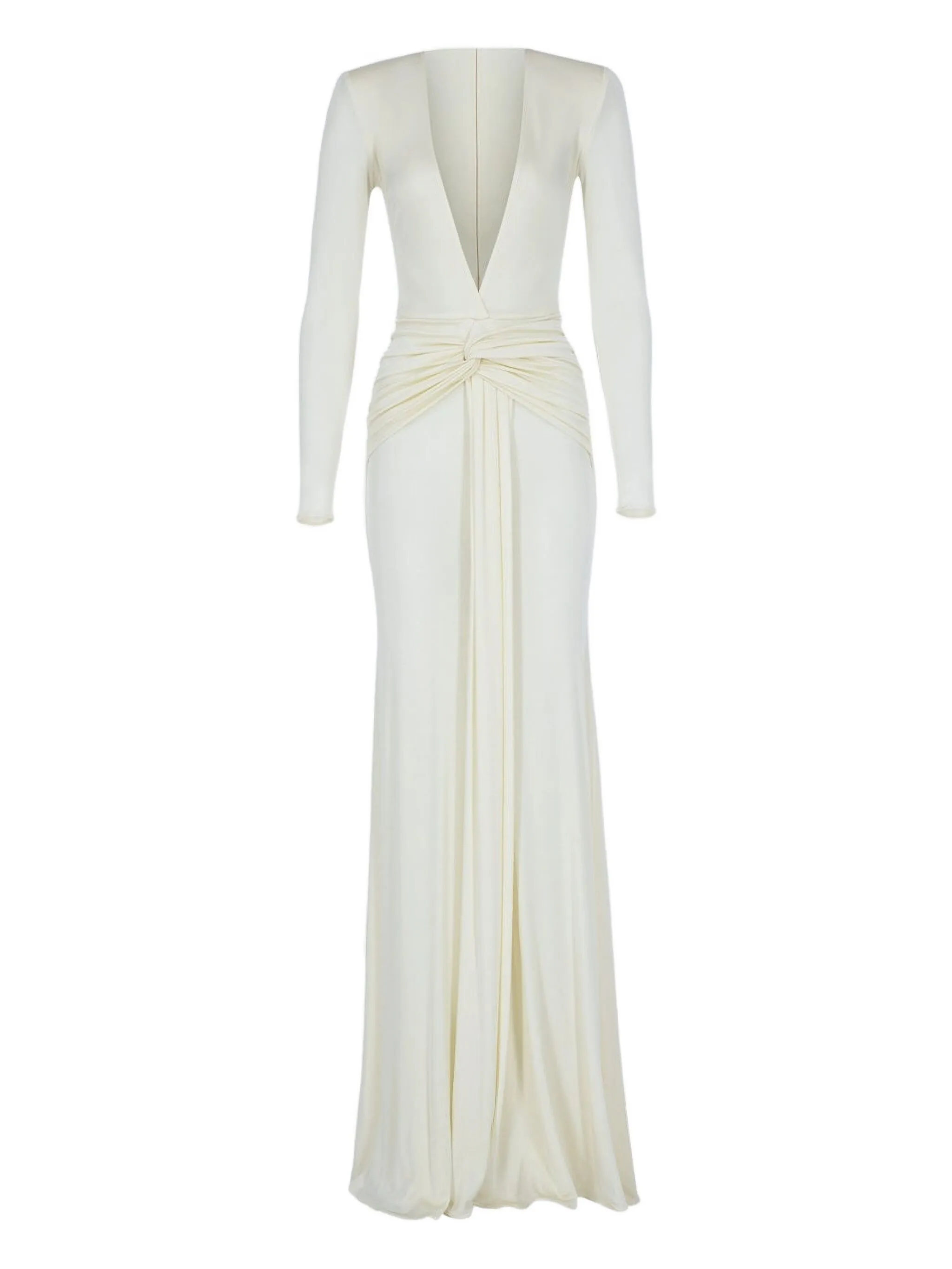 

Платье макси с длинными рукавами The New Arrivals Ilkyaz Ozel, белый