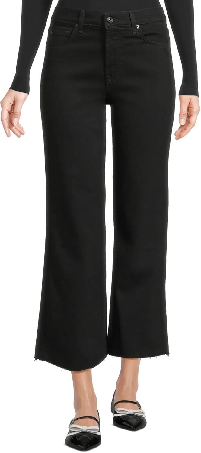 

7 For All Mankind Женские укороченные джинсы Alexa в цвете black