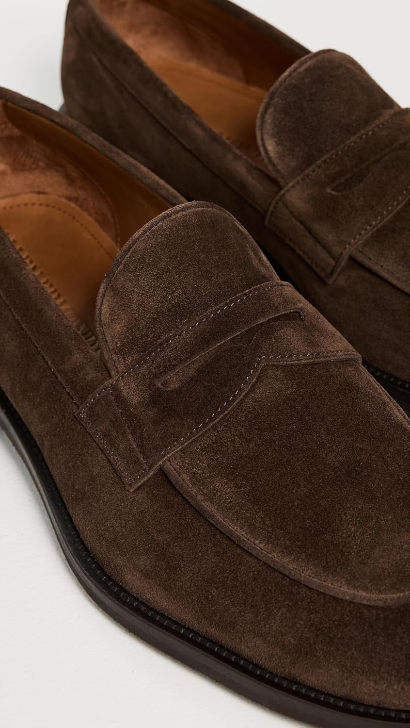 Мужские лоферы Allen Edmonds Como из замши, шоколадный — фото 4