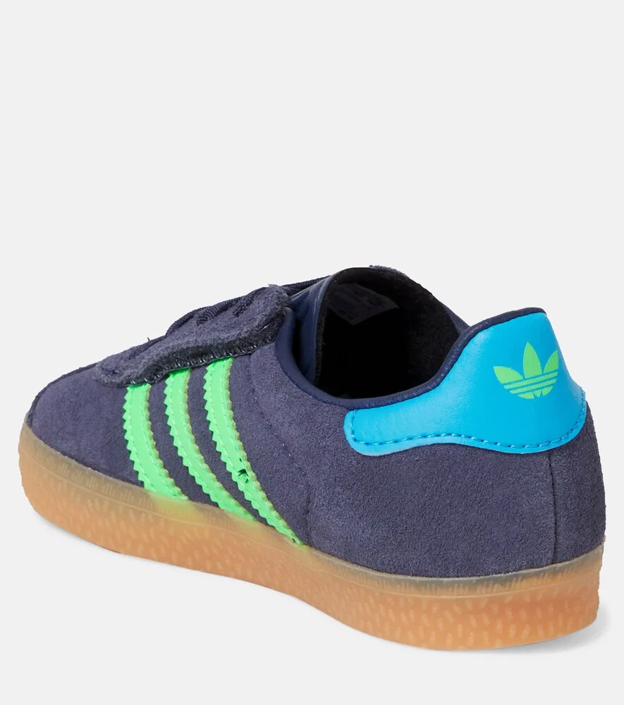 Замшевые кроссовки Gazelle Indoor Adidas Originals Kids, синий — фото 2