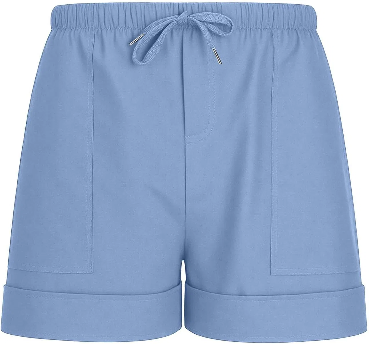 Шорты мужские на лето, Cotton & Linen, Light Blue — фото 3