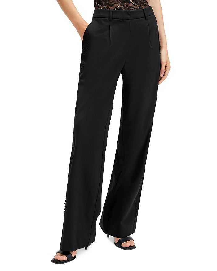 

Кружевные брюки ALLSAINTS, черный