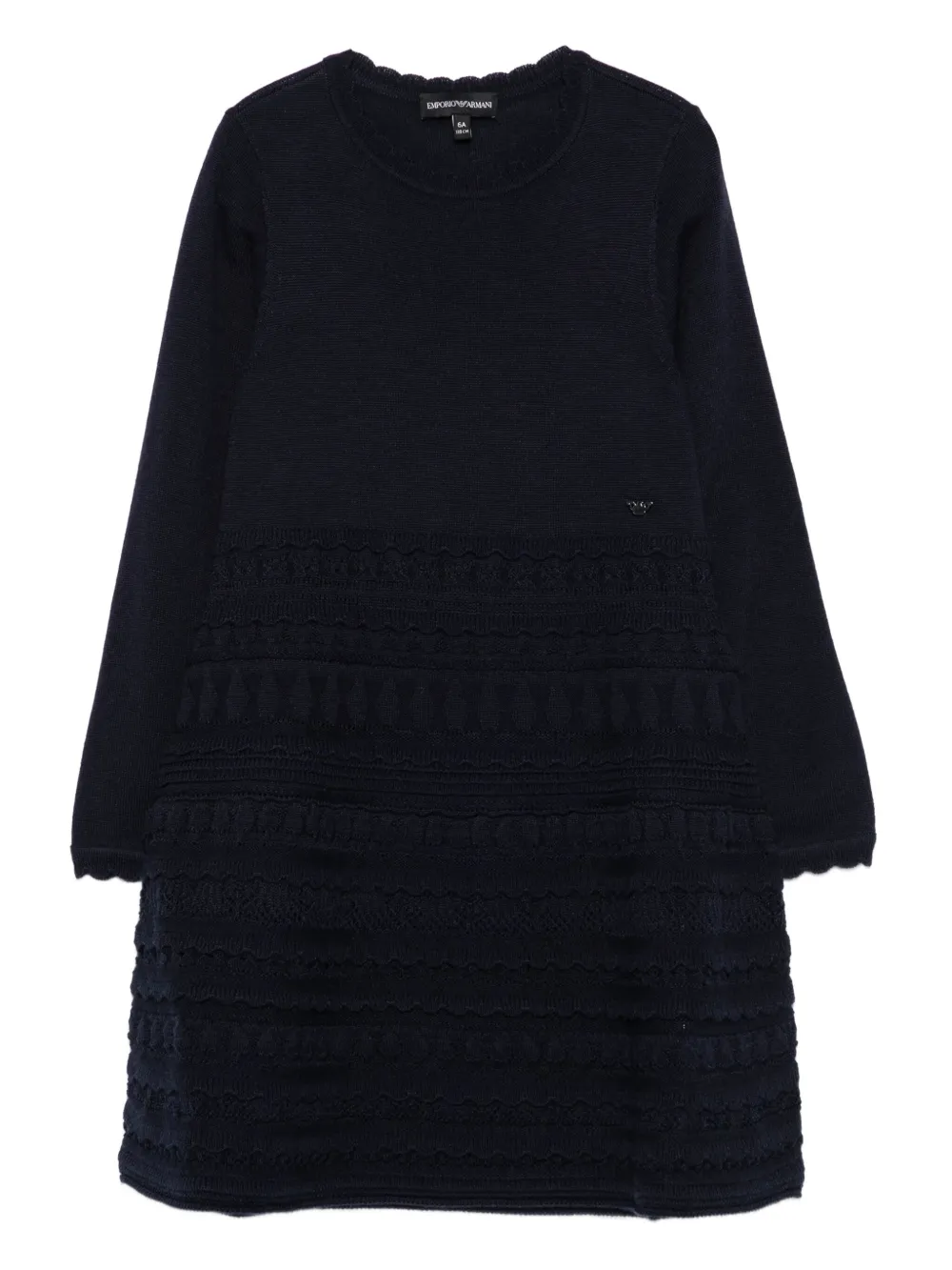 

Кружевное платье Emporio Armani Kids, синий