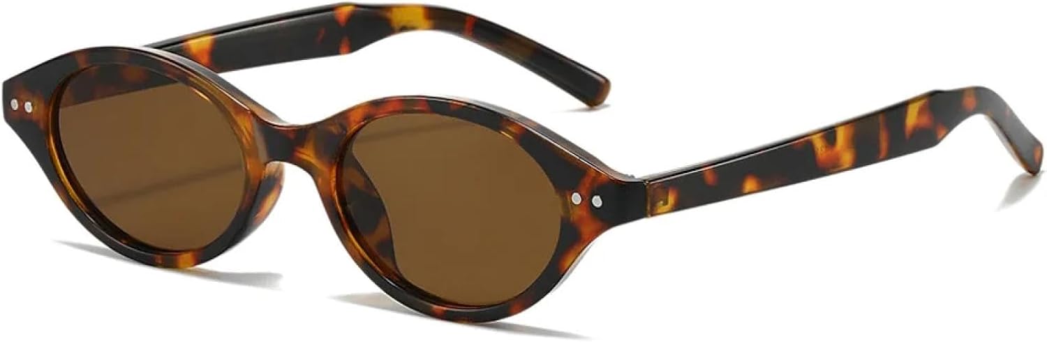 

Солнцезащитные очки с защитой от УФ-излучения UV400 | Маленькие овальные очки на заклепках | Для женщин и мужчин | Линзы конфетных цветов | Для занятий спортом на открытом воздухе и вождения DSVIGF, 13155-c6