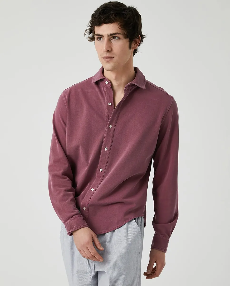 

Мужская рубашка из пике Kiff-Kiff, бордовый