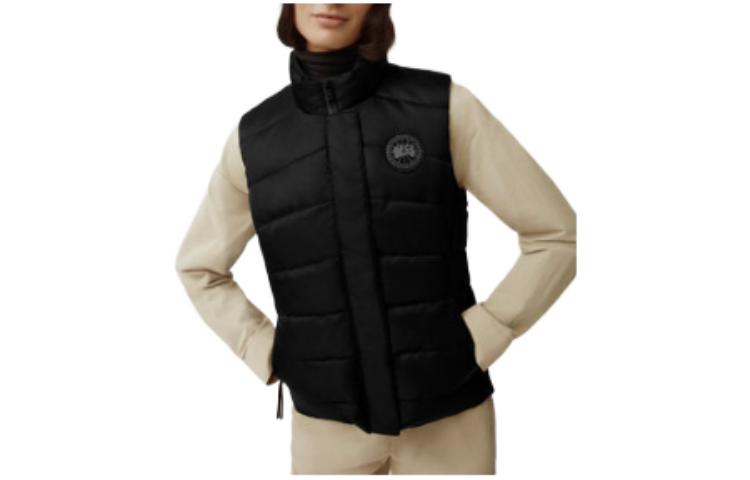 Футболка Freestyle с аппликацией логотипа и утепленной жилеткой Canada Goose, черный — фото 2