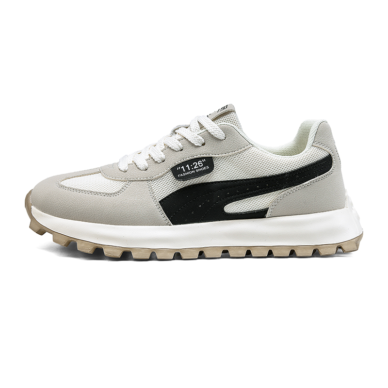 

Легкие и дышащие низкие массивные кроссовки для мужчин Boogie Bear, Beige Black