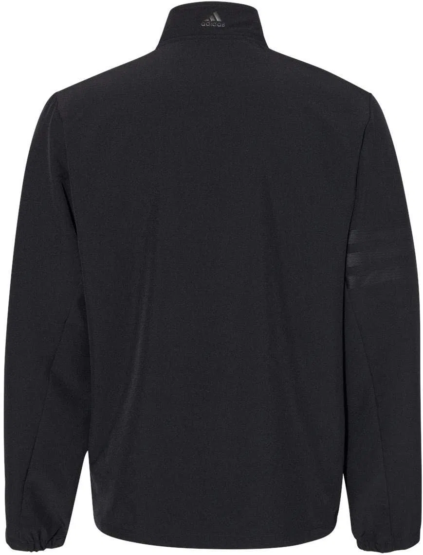 Куртка спортивная adidas, 3-Stripes Full-Zip Jacket, Black/Black — фото 3