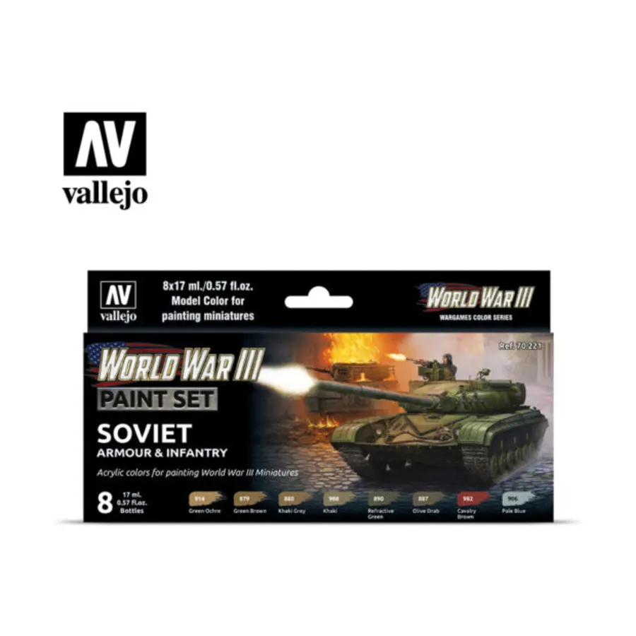 

Советская бронетехника и пехота, World War III Paint Sets