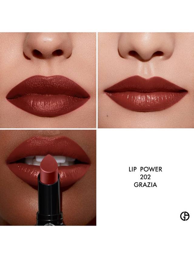 Стойкая помада Lip Power с ярким цветом Giorgio Armani, 202 Grazia — фото 4
