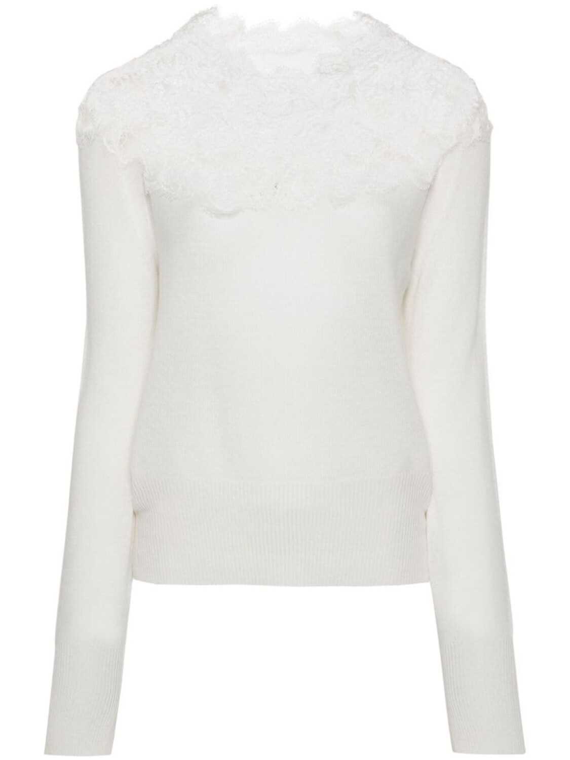 

Ermanno Scervino джемпер с кружевными деталями, белый