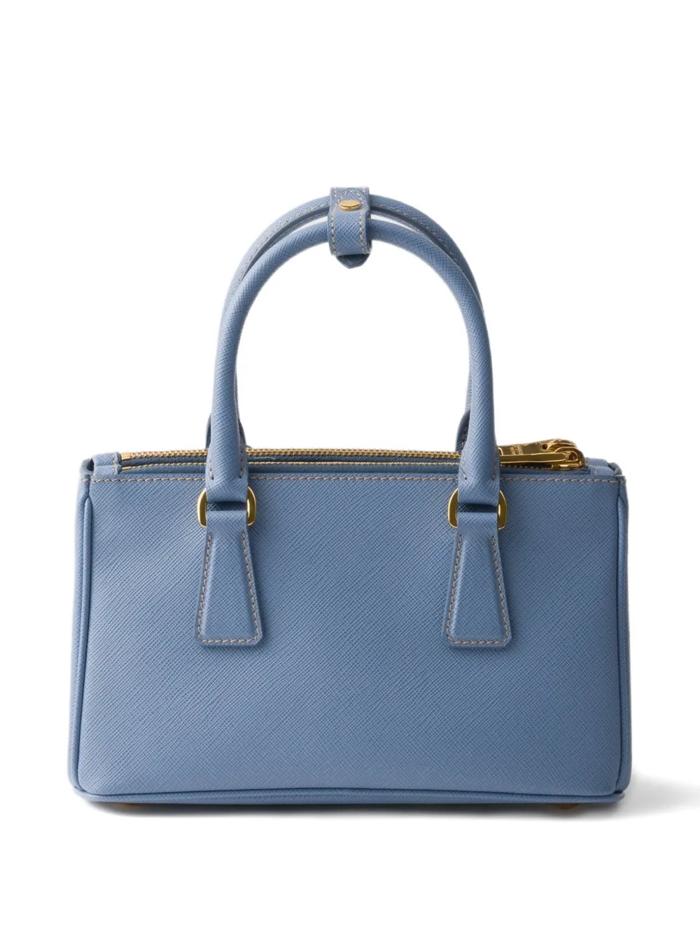 Мини-сумка-тоут Galleria из кожи Prada, синий — фото 2