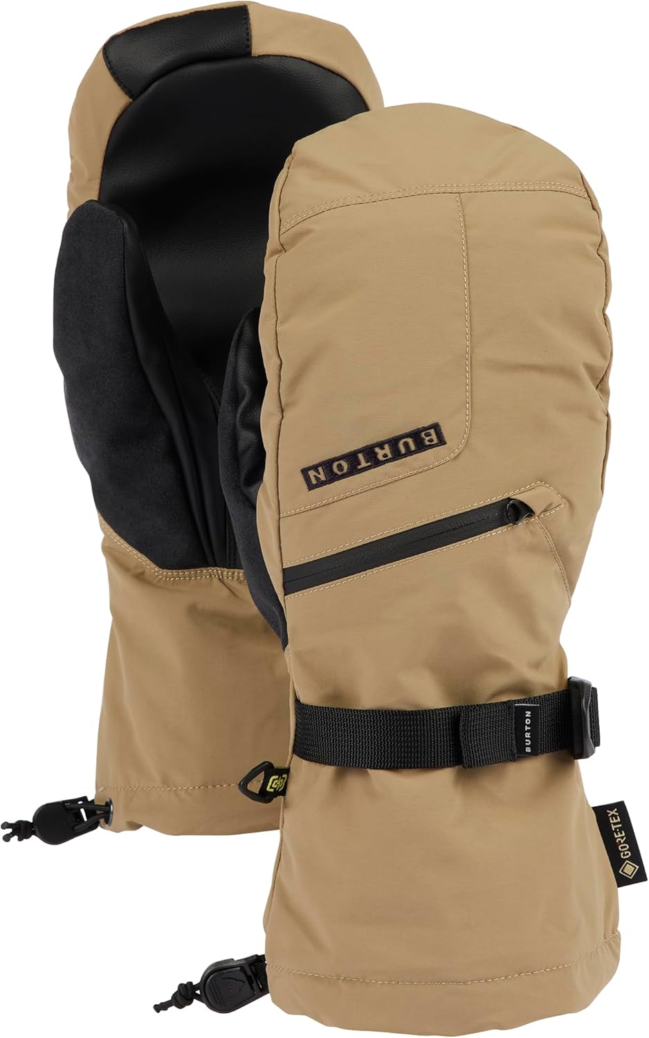 

Мужские утепленные варежки Burton Gore-TEX - водонепроницаемые зимние варежки для сноуборда с сенсорным экраном и съемной подкладкой, Kelp