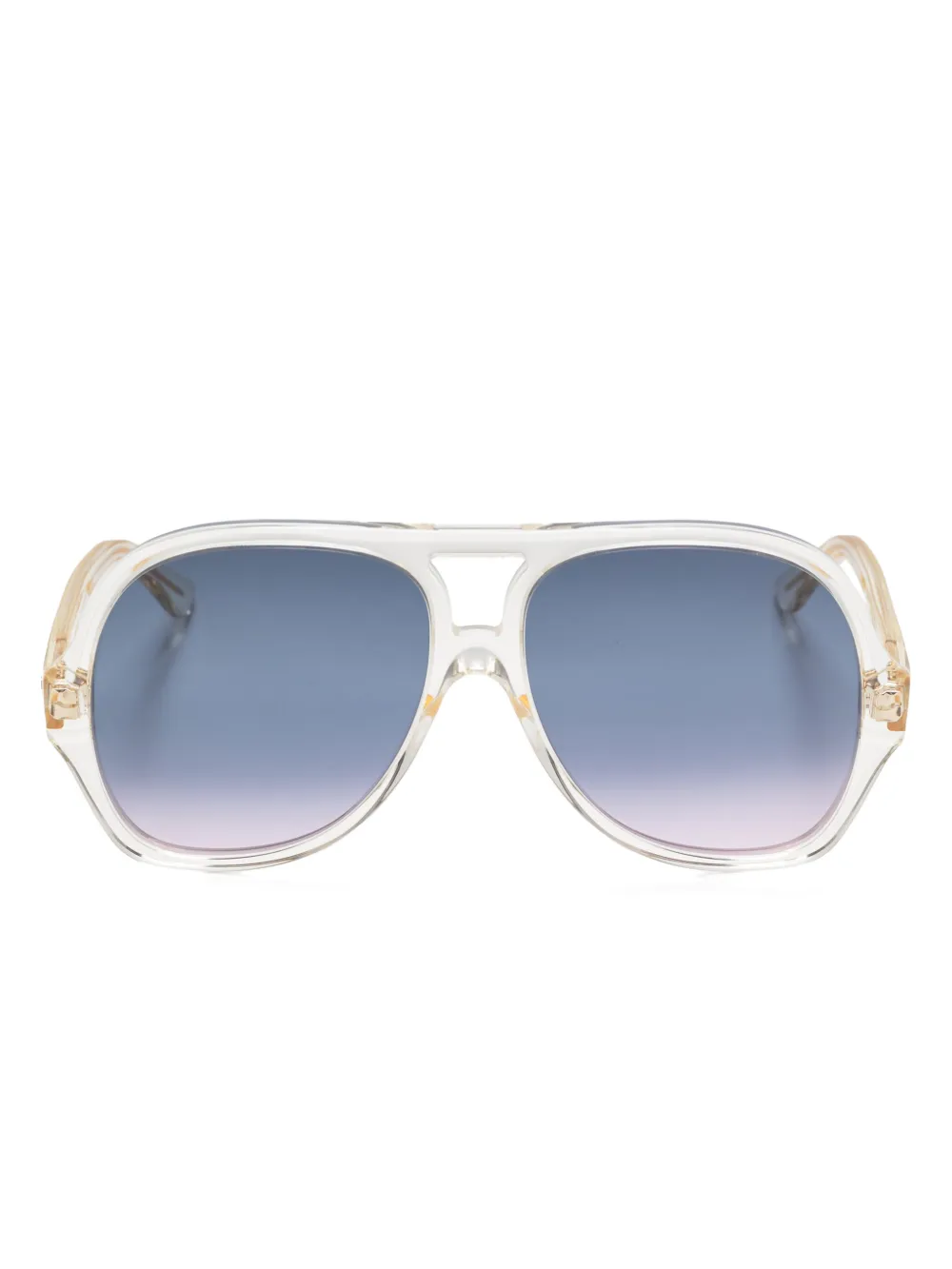 

Солнцезащитные очки-пилоты Chloé Eyewear, нейтральный