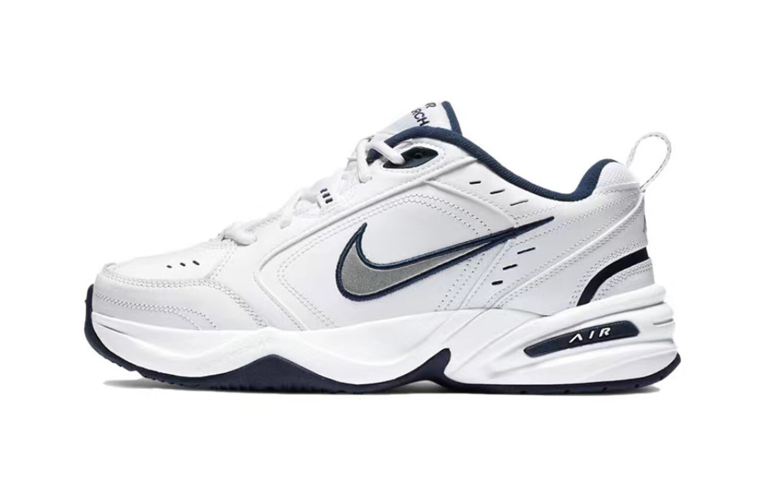 Массивные кроссовки Nike Air Monarch 4 унисекс, Blue/ White/ And Black — фото 3