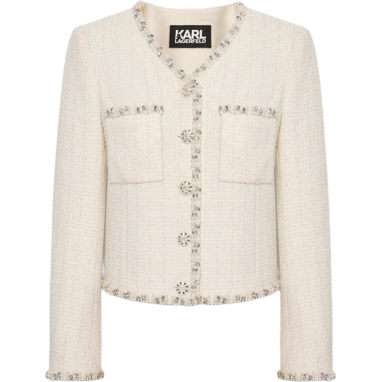 

Куртки и пальто KARL LAGERFELD SS26 для женщин Karl Lagerfeld / Karl Lagerfeld Jeans, белый