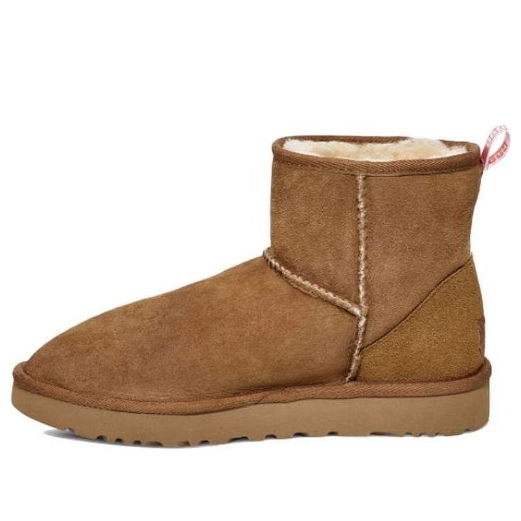 Ботинки зимние UGG WMNS Classic Mini II Graphic Logo, коричневый
