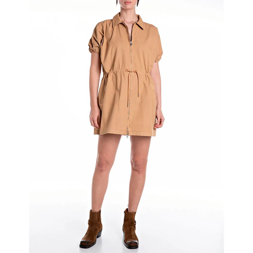 

Платье Replay W9152.000.85057 short sleeve short, коричневый