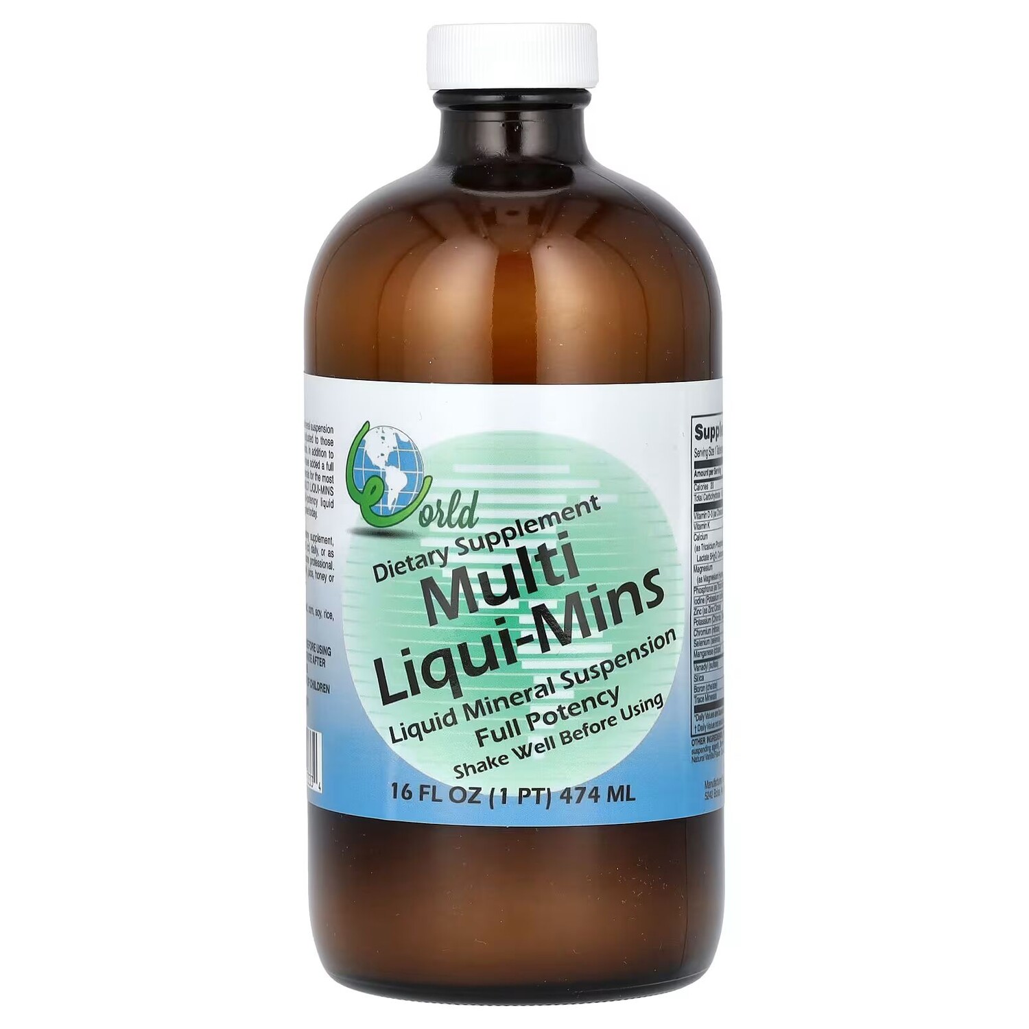 

Multi Liqui-Mins, 16 жидких унций (474 мл) World Organic