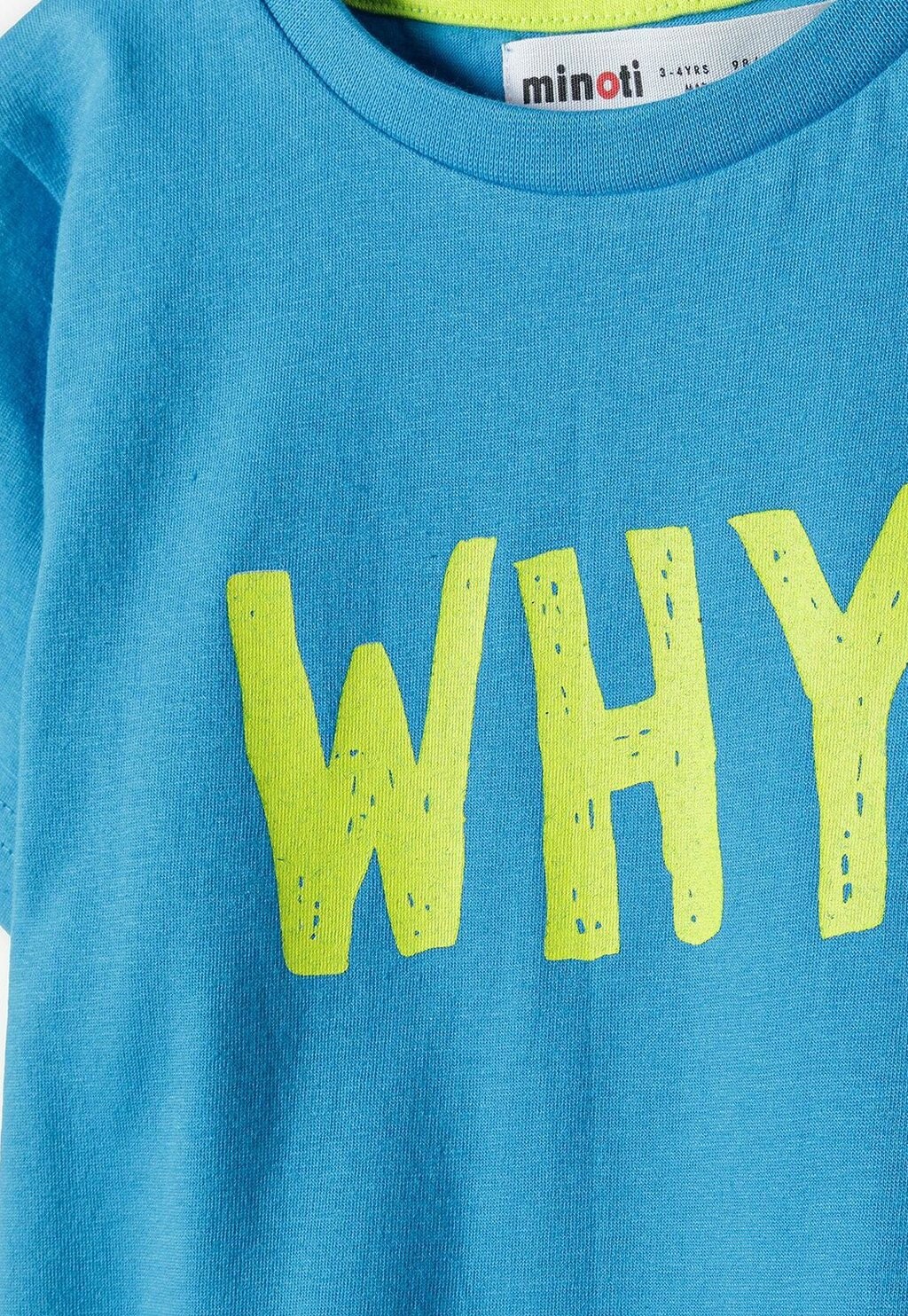 Футболка с принтом SHORT SLEEVE WITH PRINT MINOTI, цвет turquoise — фото 3