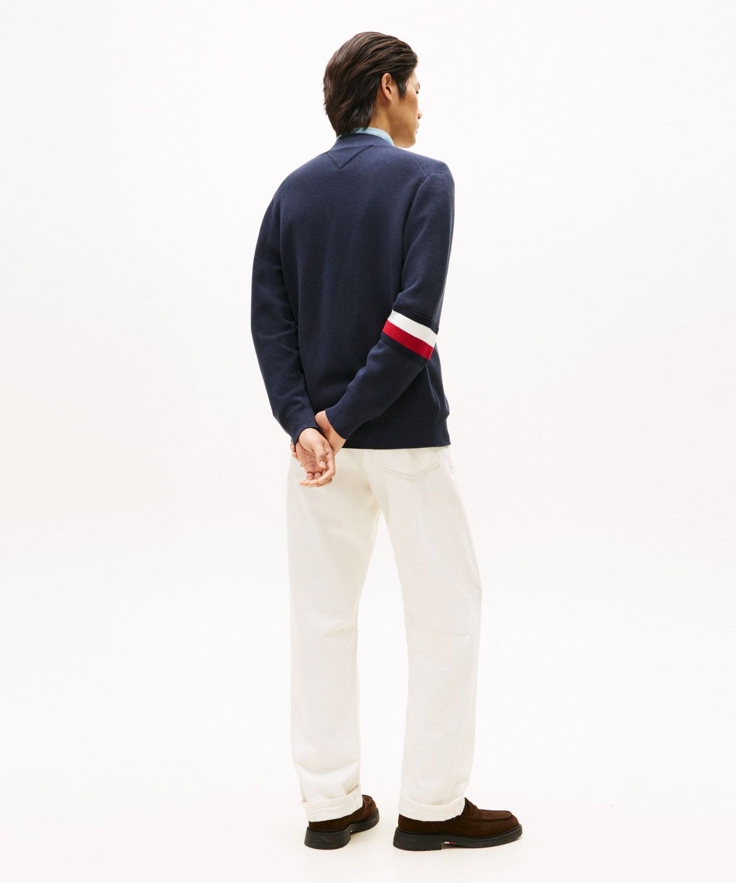 Кардиган из смеси хлопка и шелка TOMMY HILFIGER, Navy DW5 — фото 2